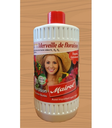 Engrais Merveille de Floraison G&eacute;raniums Mairol 1000 ml 
