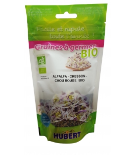 Graines &agrave; germer - Alfalfa - Cresson - Chou Rouge BIO