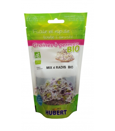 Graines &agrave; germer Mix 4 Radis BIO