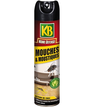 A&eacute;rosol Contre Mouches & Moustiques Action Choc - 400 ml