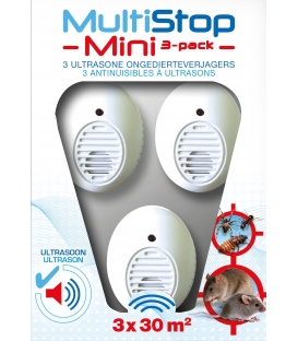 Anti Nuisibles &agrave; Ultrasons MultiStop Lot de 3