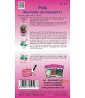 Graines de Pois Merveille de Kelvedon ©Images protégées téléchargement interdit !