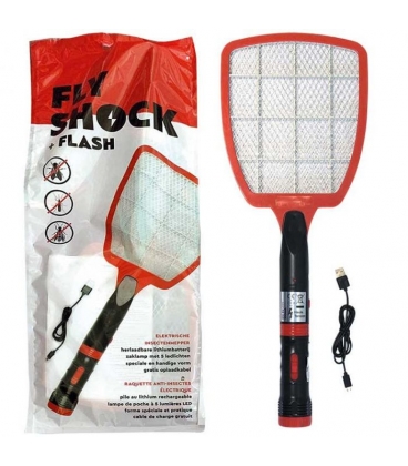 Raquette anti-insectes - Flyshock + Flash -Dont 0,25 &euro; d'&eacute;co-participation