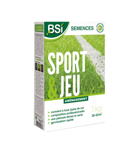 Gazon Sport & Jeux - 1 Kg Pour 30-50 m&sup2;