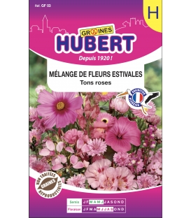 Graines de Fleurs d'Et&eacute; en M&eacute;lange - Tons Roses