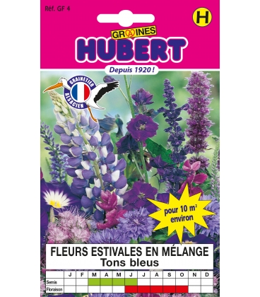 Fleurs Tons Bleus format ECO
