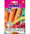 Duo Radis Celesta F1 + Carotte Flakkee Jupiter F1 - 5 m de Ruban Présemé